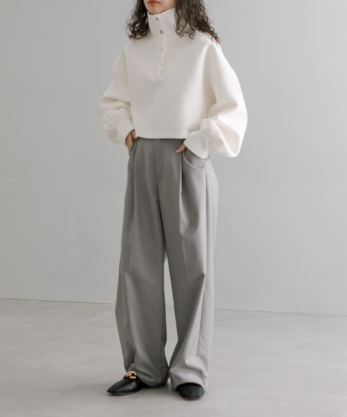 「mystic」 スウェットカットソー FREE オフホワイト レディース_画像8