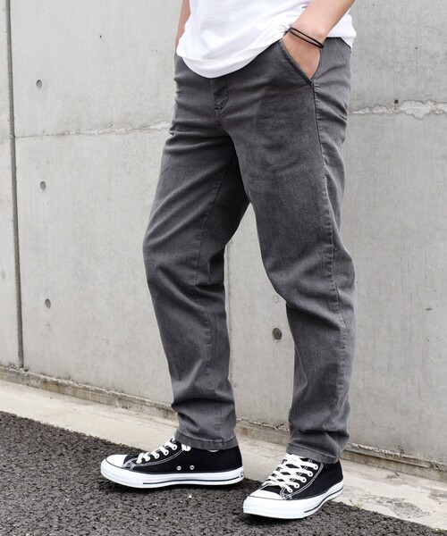 「SHIPS any」 デニムパンツ LARGE ダークグレー メンズ_画像4