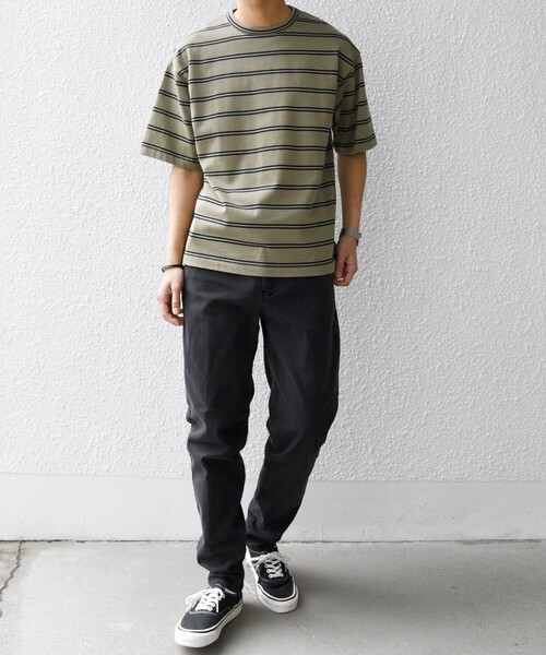 「SHIPS any」 デニムパンツ LARGE ダークグレー メンズ_画像6