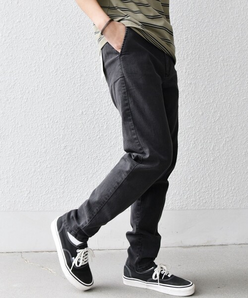 「SHIPS any」 デニムパンツ LARGE ダークグレー メンズ_画像9