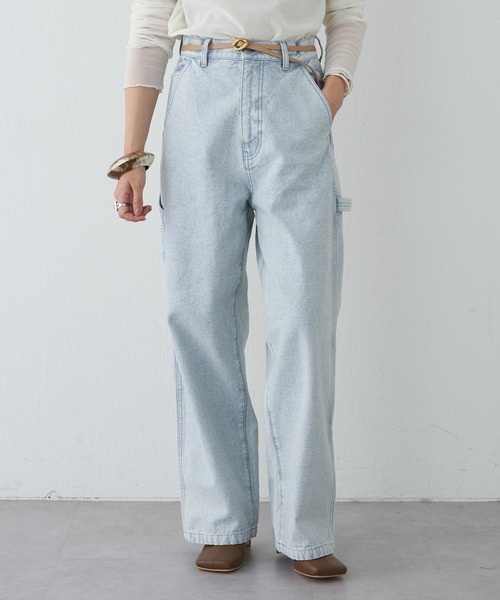 「SHENERY」 デニムパンツ 36 ピンク レディース_画像2