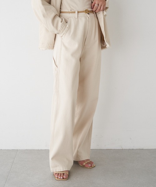 「SHENERY」 デニムパンツ 36 ピンク レディース_画像4