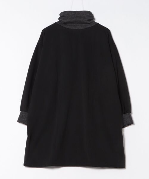 BELLUNA PLUS（ベルーナプラス） チュニック オフタートルネック配色