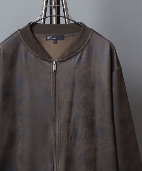 ANPAS（アンパス） ジャケット ノーカラージャケット Faux Leather