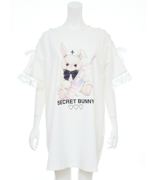 「Secret Honey」 半袖ワンピース 0 ホワイト レディース_画像10