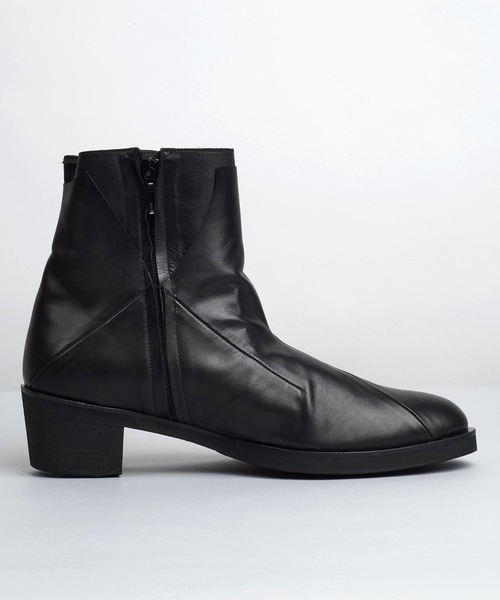 NO ID.（ノーアイディー） ブーツ 「NO ID.」Layered Heel Boots