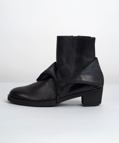 NO ID.（ノーアイディー） ブーツ 「NO ID.」Layered Heel Boots