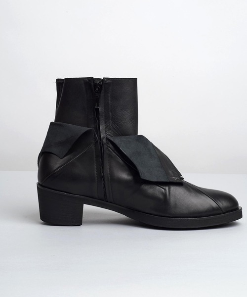 NO ID.（ノーアイディー） ブーツ 「NO ID.」Layered Heel Boots