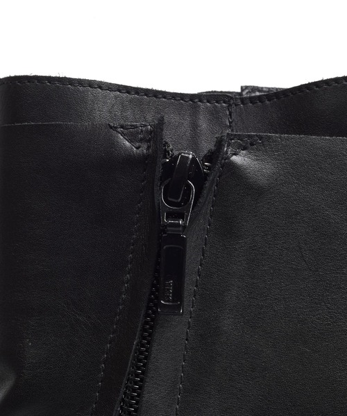 ブーツ 「NO ID.」Layered Heel Boots / レイヤード ヒール ブーツ メンズの画像