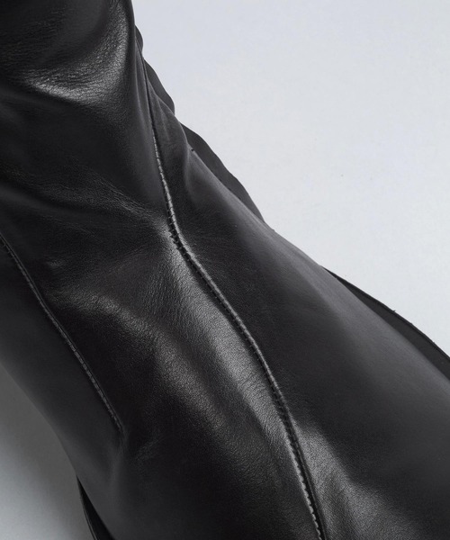 ブーツ 「NO ID.」Layered Heel Boots / レイヤード ヒール ブーツ メンズの画像