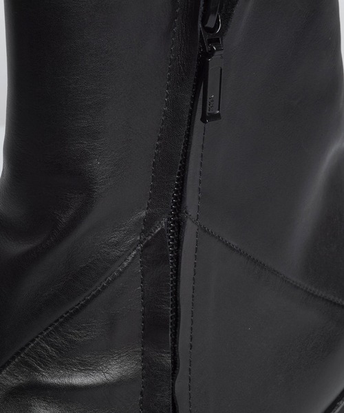 ブーツ 「NO ID.」Layered Heel Boots / レイヤード ヒール ブーツ メンズの画像