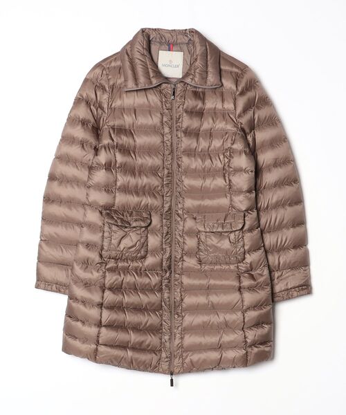 MONCLER レディース ダウンジャケット サイズ1相当 ブラウン 訳あり MONCLER（モンクレール） ダウンコート 1 ブラウン レディース
