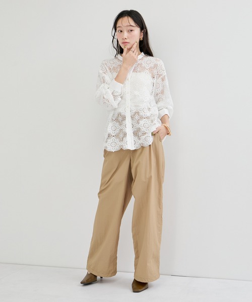 le cercle ADAM ET ROPE' ブラウス シャツ レースシャツ レディース