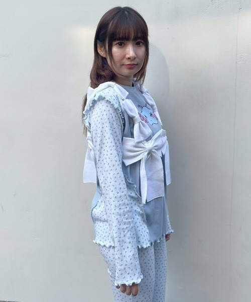 【美品】CandyStripper バルーンパンツ シルバースパンコール リボン Candy Stripper（キャンディーストリッパー） RIBBON ビスチェ