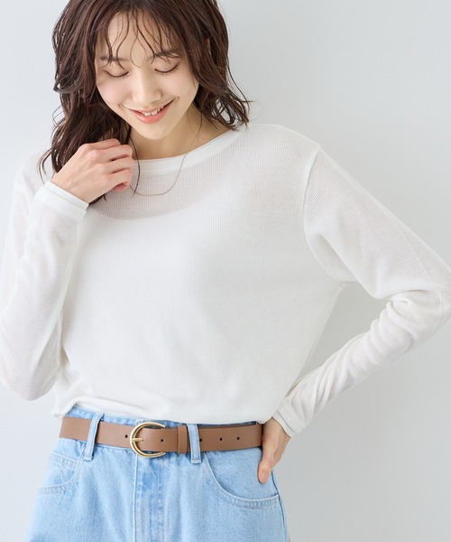 ROPE' PICNIC（ロペ ピクニック） tシャツ レイヤード風シアーロング
