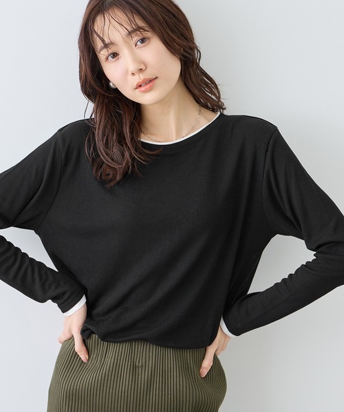 ROPE' PICNIC（ロペ ピクニック） tシャツ レイヤード風シアーロング