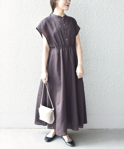 「SHIPS」 半袖ワンピース 36 ブルー レディース_画像3