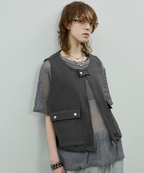 「AIVER」 ベスト SMALL ブラック メンズ_画像7