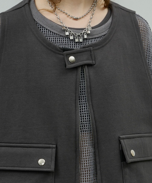 「AIVER」 ベスト SMALL ブラック メンズ_画像8