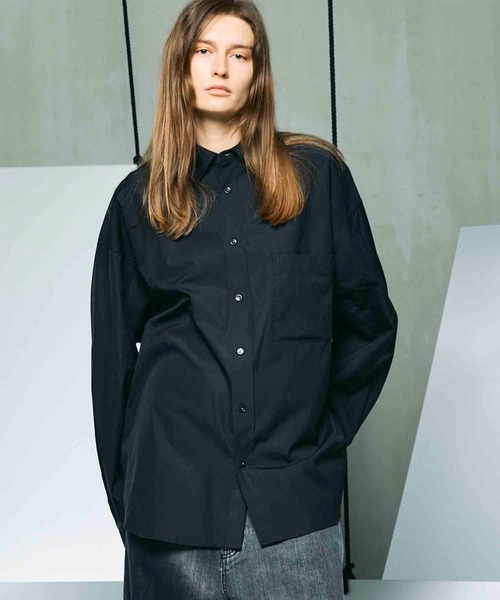 MAISON SPECIAL（メゾンスペシャル） 長袖シャツ 1 ブラック メンズ