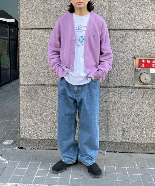 「WHO'S WHO gallery」 「cooper」ニットカーディガン FREE ブラック メンズ_画像2