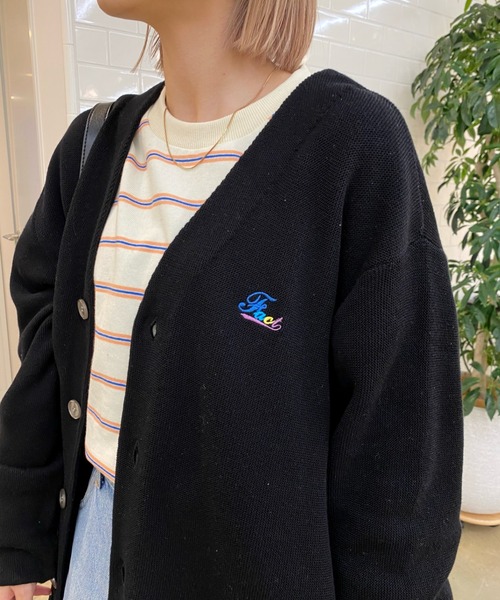 「WHO'S WHO gallery」 「cooper」ニットカーディガン FREE ブラック メンズ_画像6