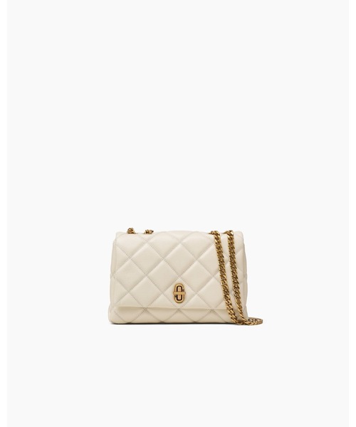 MARC JACOBS(マークジェイコブス) ショルダーバッグ - ベージュ キルティング/チェーンショルダー レザー MARC JACOBS（マーク・ジェイコブス） ショルダーバッグ バッグ