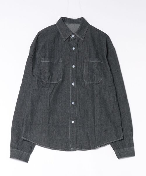 NEW GENTLEMAN シャツ パサデナデニム オーバーサイズシャツ メンズ