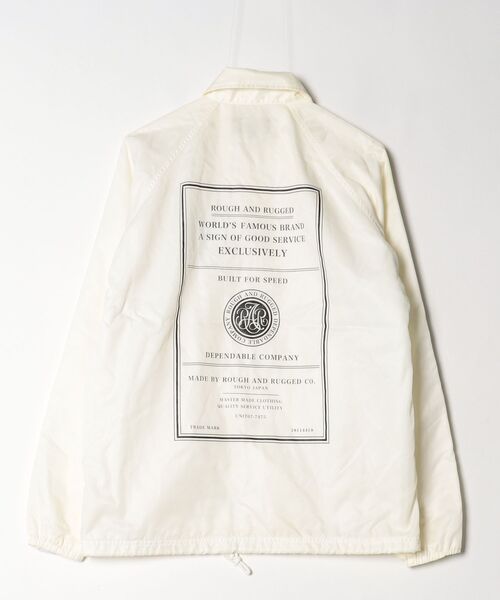 「ROUGH and RUGGED」 コーチジャケット 2 ホワイト メンズ_画像2