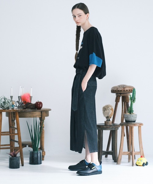 「bedsidedrama」 デニムスカート 2 インディゴブルー レディース_画像3