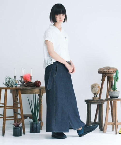「bedsidedrama」 デニムスカート 2 インディゴブルー レディース_画像5