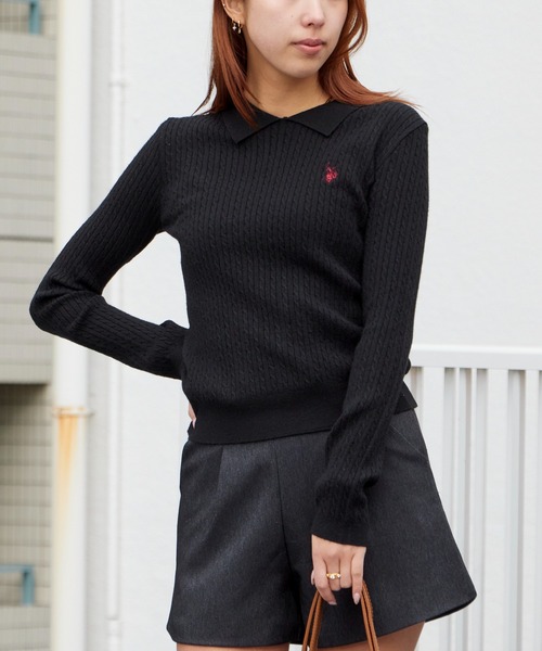 U.S. POLO ASSN.（ユーエスポロアッスン） ニット セーター レディース 