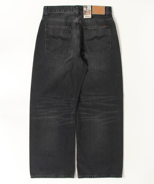 ジーンズ Nudie Jeans/ヌーディージーンズ Loud Larry / ワイドストレートフィットジーンズ / Black Storm メンズの画像