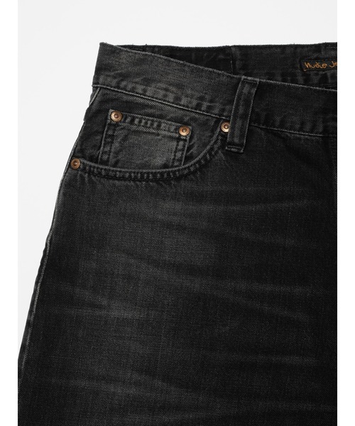 ジーンズ Nudie Jeans/ヌーディージーンズ Loud Larry / ワイドストレートフィットジーンズ / Black Storm メンズの画像