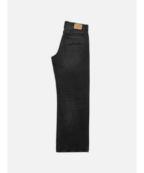 ジーンズ Nudie Jeans/ヌーディージーンズ Loud Larry / ワイドストレートフィットジーンズ / Black Storm メンズの画像