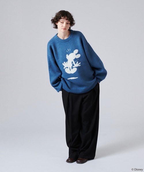 「ONCILY」 長袖ニット MEDIUM アイボリー メンズ_画像4