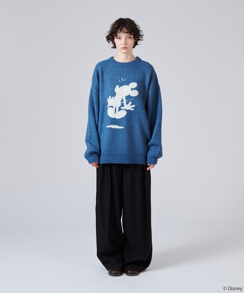 「ONCILY」 長袖ニット MEDIUM アイボリー メンズ_画像5