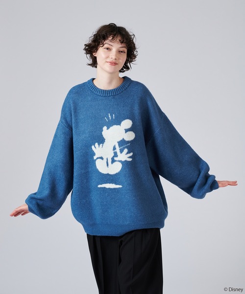 「ONCILY」 長袖ニット MEDIUM アイボリー メンズ_画像9