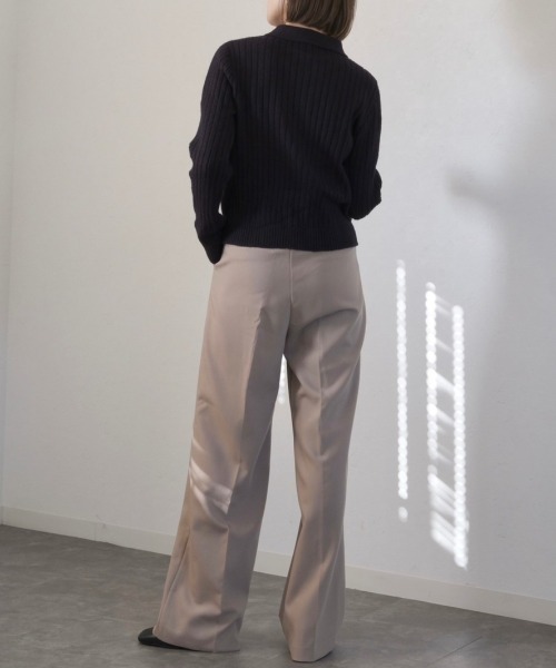 「Reurie'」 長袖ニット FREE ベージュ レディース_画像9