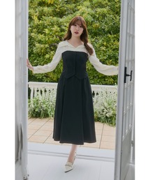 Her lip to ワンピース Mayfair Bicolor Flared Dress : ZOZOTOWN