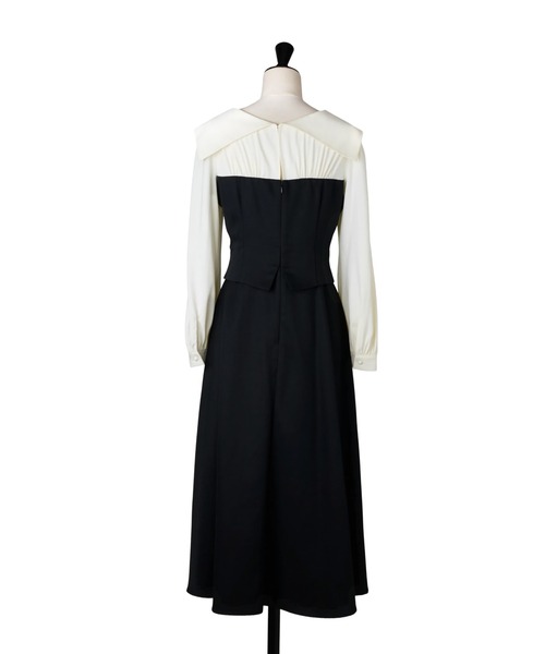Her lip to ワンピース Mayfair Bicolor Flared Dress : ZOZOTOWN Her lip to ワンピース Mayfair Bicolor Flared Dress : ZOZOTOWN