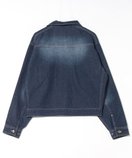 「MandO(Auntie Rosa)」 デニムジャケット LARGE インディゴブルー メンズ_画像2