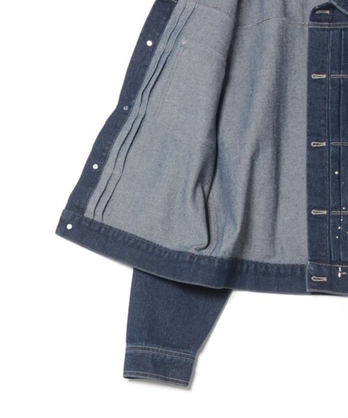 「MandO(Auntie Rosa)」 デニムジャケット LARGE インディゴブルー メンズ_画像3
