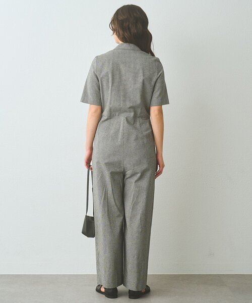 オールインワン コットンリネンオールインワン レディースの画像