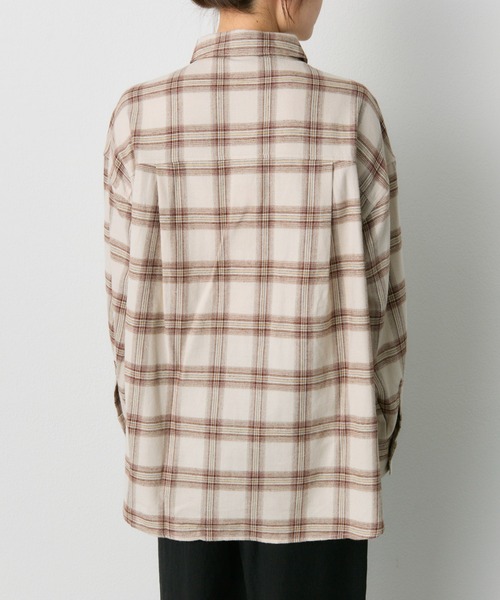 「PUAL CE CIN」 長袖シャツ FREE ブラウン レディース_画像7