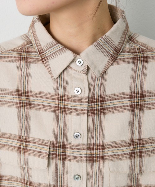 「PUAL CE CIN」 長袖シャツ FREE ブラウン レディース_画像8