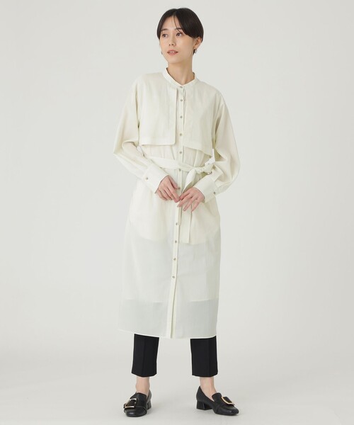 「CAST:」 長袖ワンピース M ライトイエロー レディース_画像3