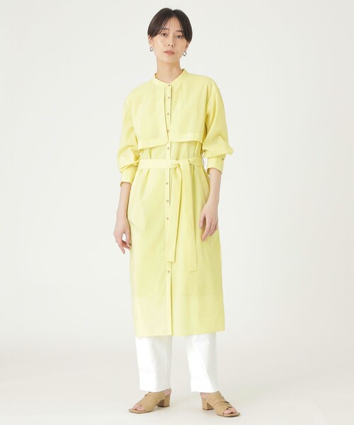 「CAST:」 長袖ワンピース M ライトイエロー レディース_画像6