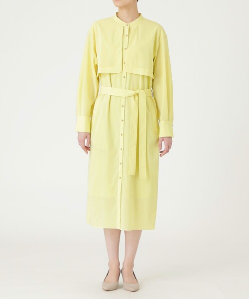 「CAST:」 長袖ワンピース M ライトイエロー レディース_画像7