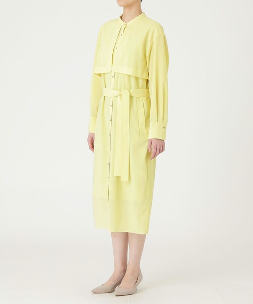 「CAST:」 長袖ワンピース M ライトイエロー レディース_画像8